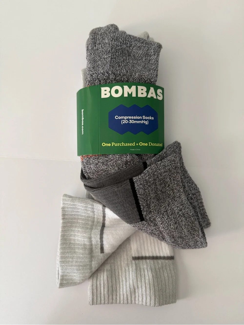 Bombas 2 pair compression socks